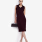 Wine Bodycon Midi Dress