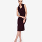 Wine Bodycon Midi Dress