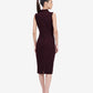 Wine Bodycon Midi Dress