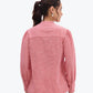 Red Victorian Ruffle Shirt