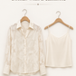 Ivory Jacquard Shirt