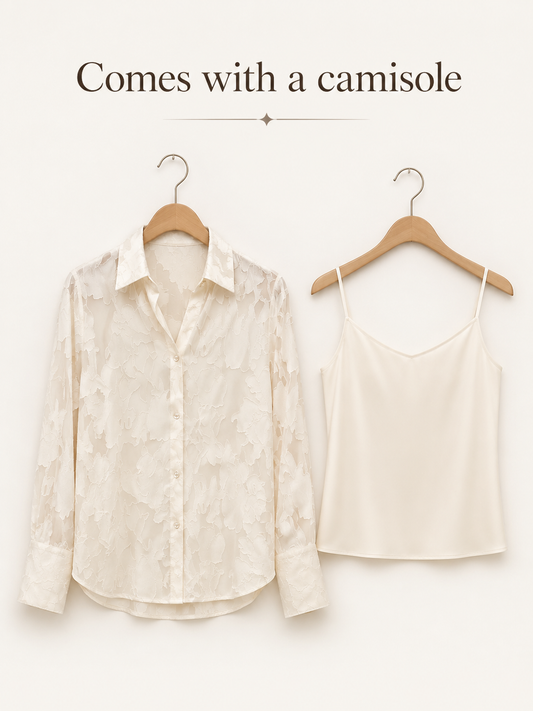 Ivory Jacquard Shirt