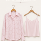 Pink Jacquard Shirt