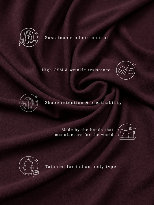 Wine Bodycon Midi Dress