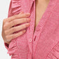 Red Victorian Ruffle Shirt