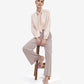 Beige Satin Tie-Up Top