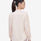 Beige Satin Tie-Up Top