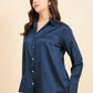 Blue Premium Satin Wear Shirt