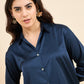 Blue Premium Satin Wear Shirt