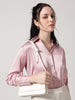 Pink Satin Collar Shirt