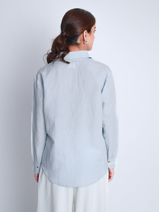 Blue Linen Premium Shirt