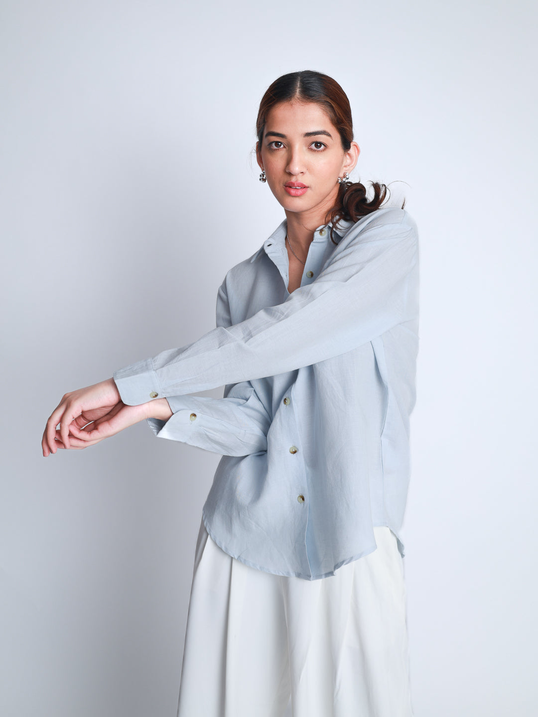 Blue Linen Premium Shirt