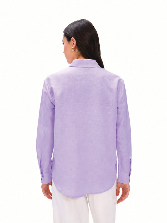 Lavender Linen Shirt