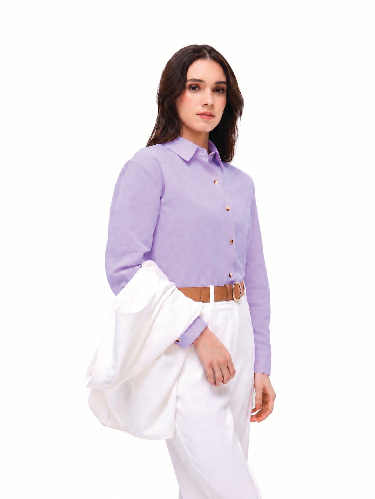 Lavender Linen Shirt