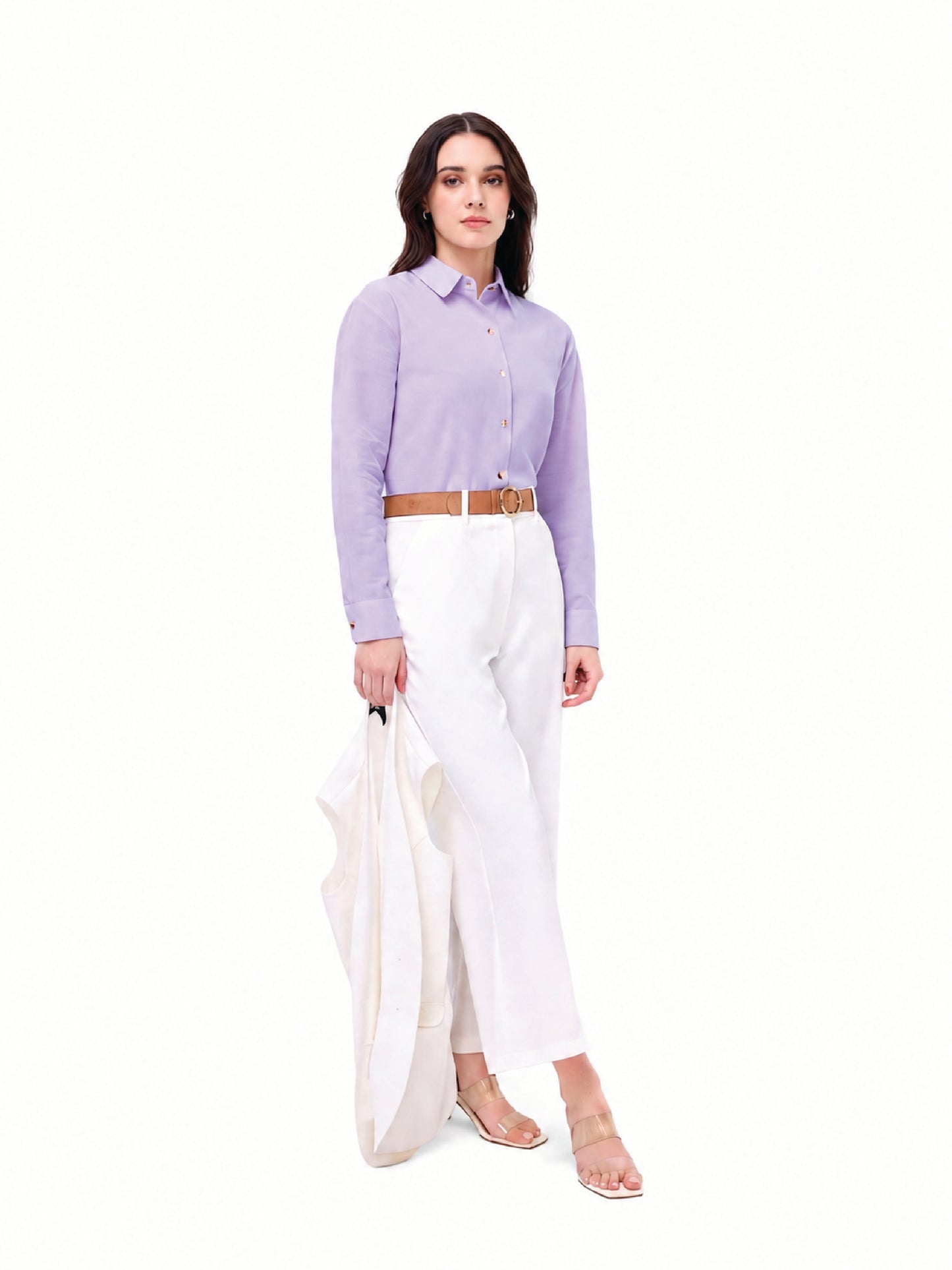 Lavender Linen Shirt