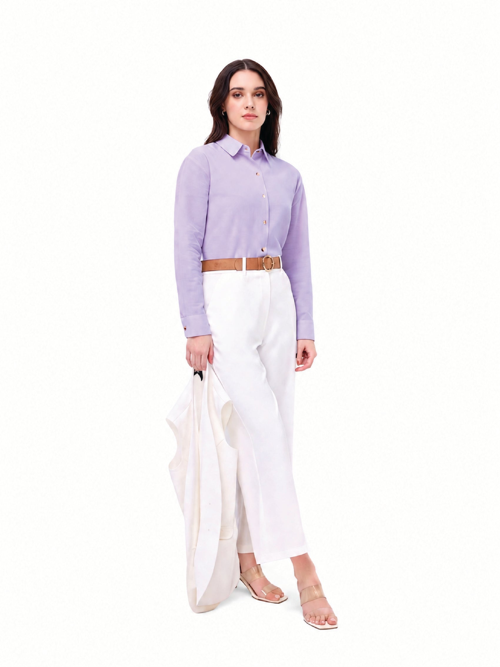 Lavender Linen Shirt