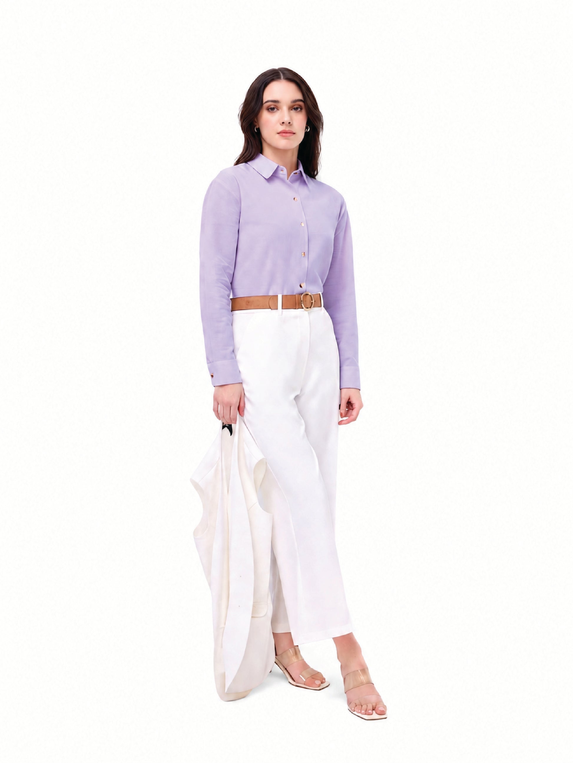 Lavender Linen Shirt
