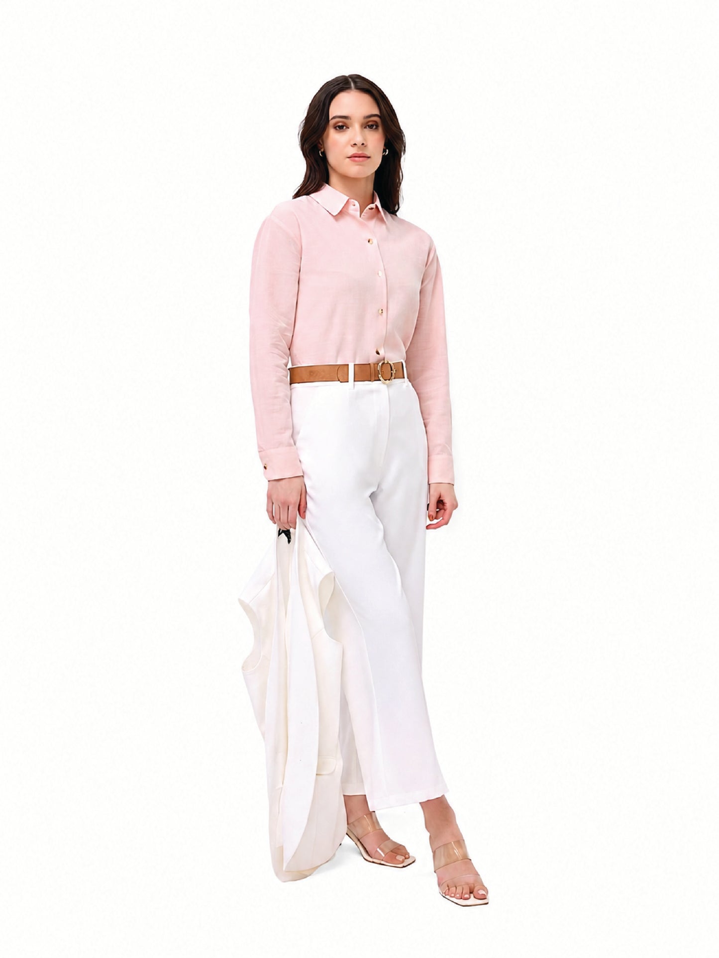 Pastel pink Linen Shirt
