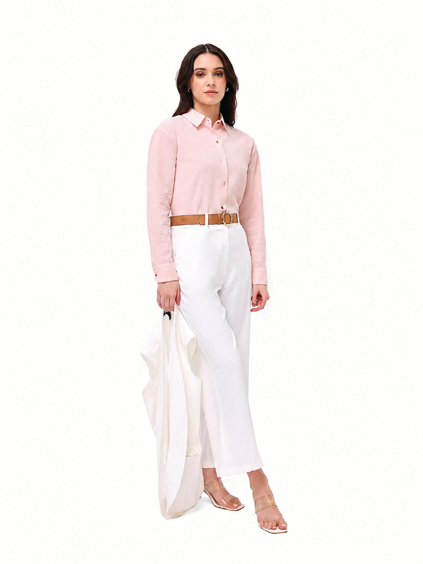 Pastel pink Linen Shirt
