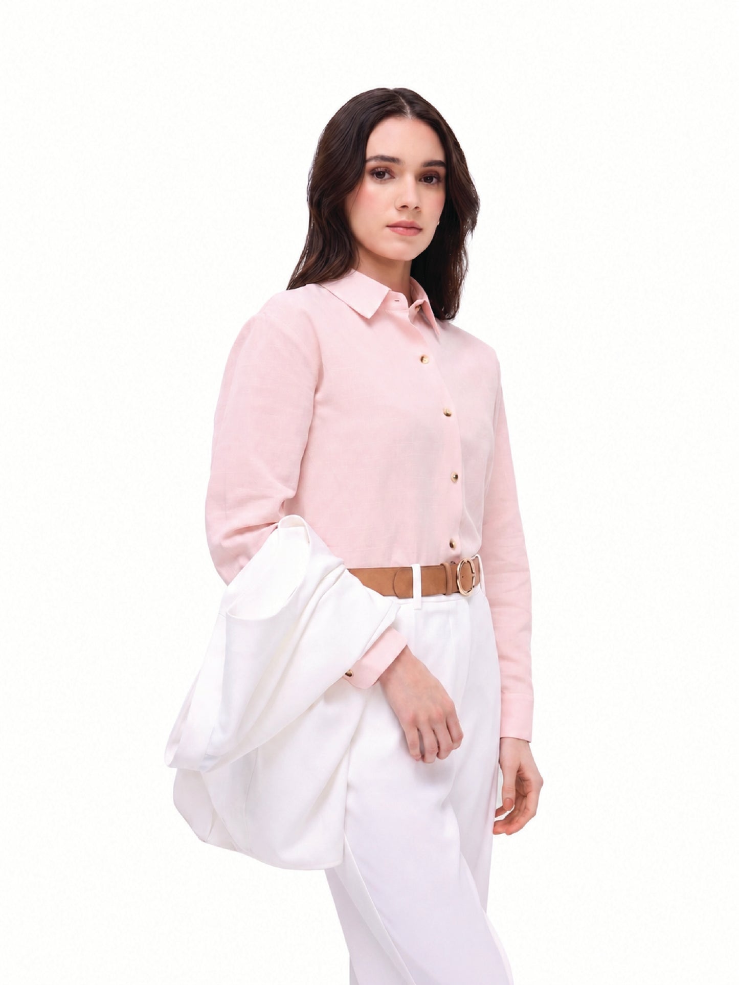 Pastel pink Linen Shirt