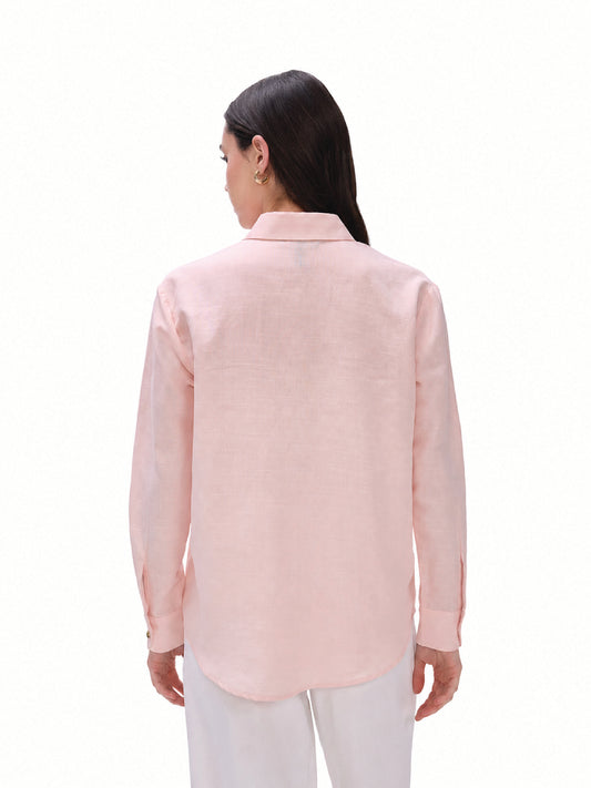 Pastel pink Linen Shirt