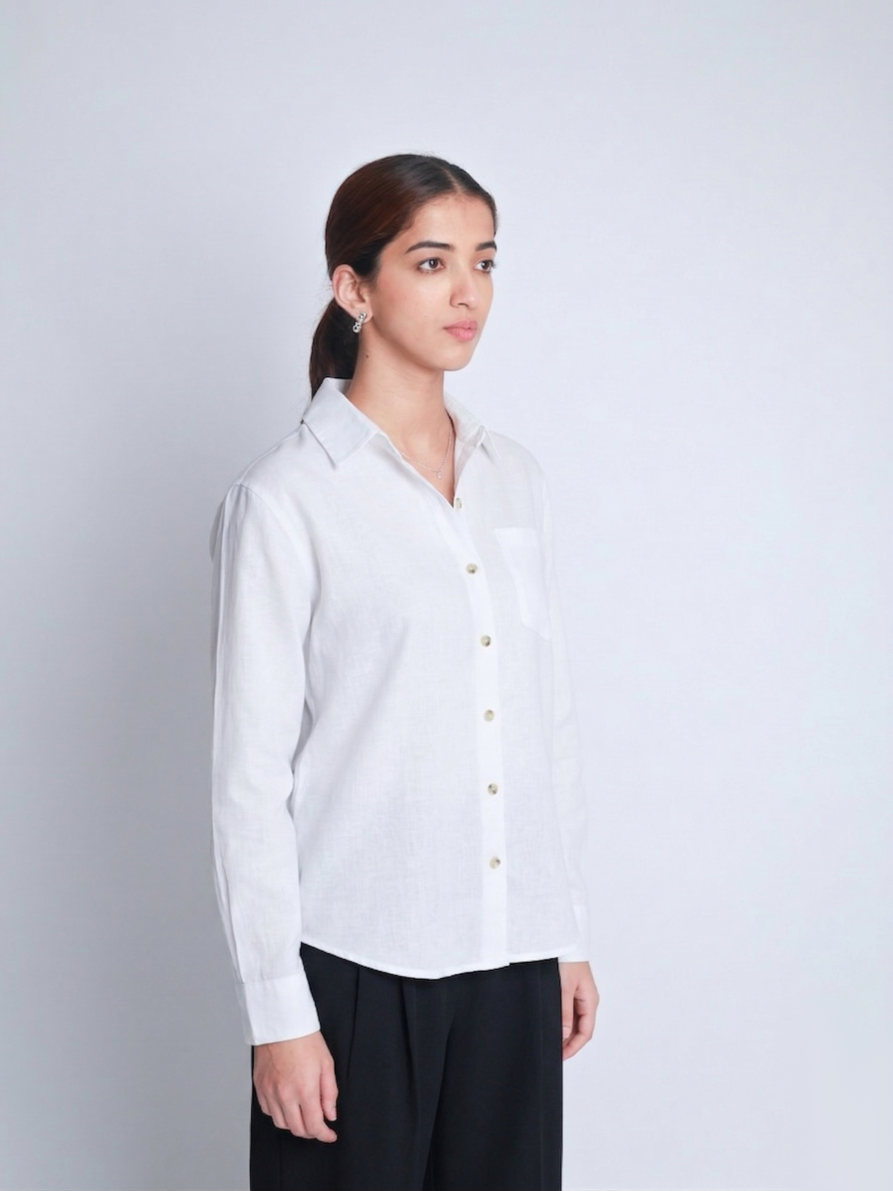 White Linen Shirt