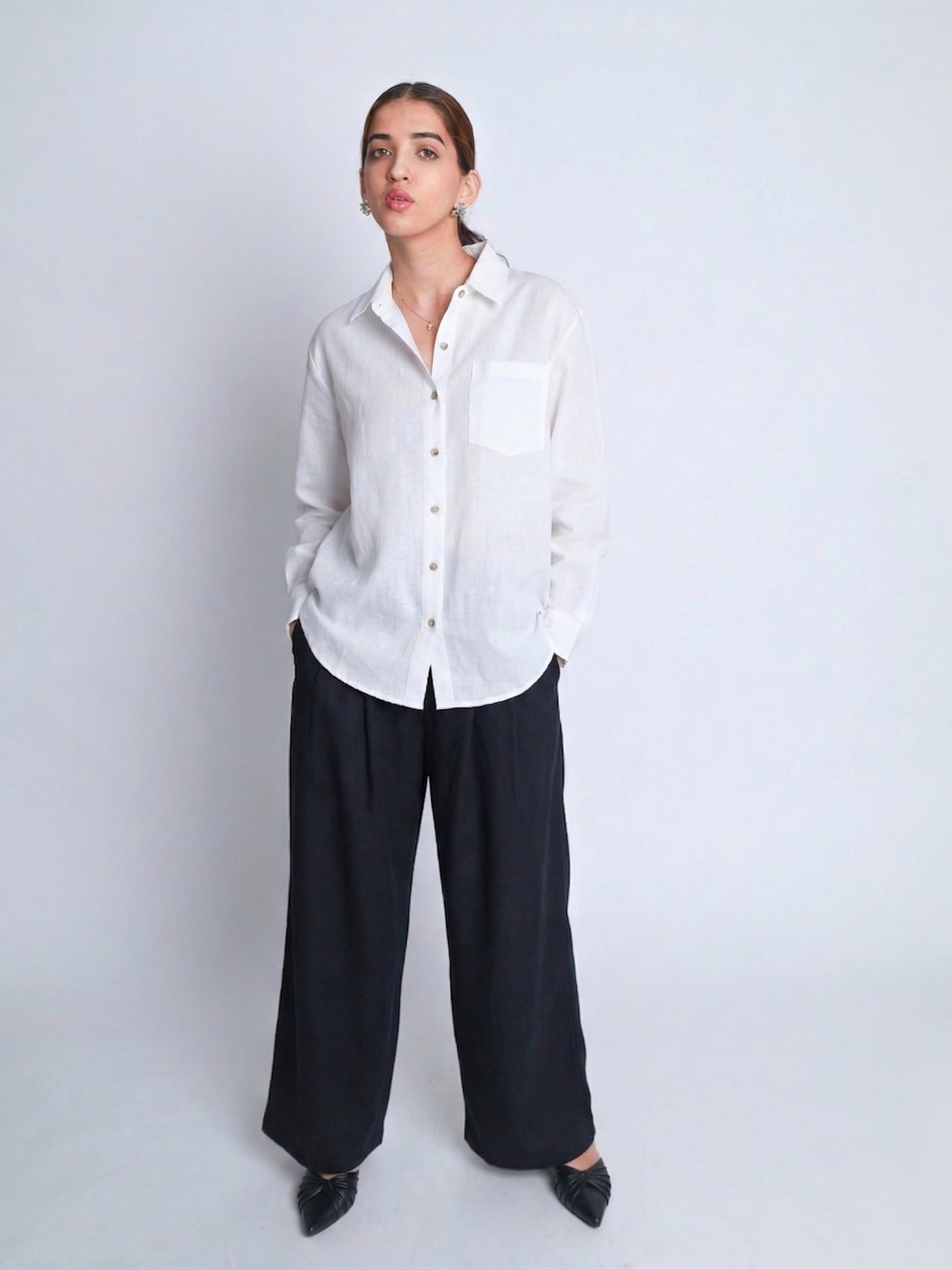 White Linen Shirt