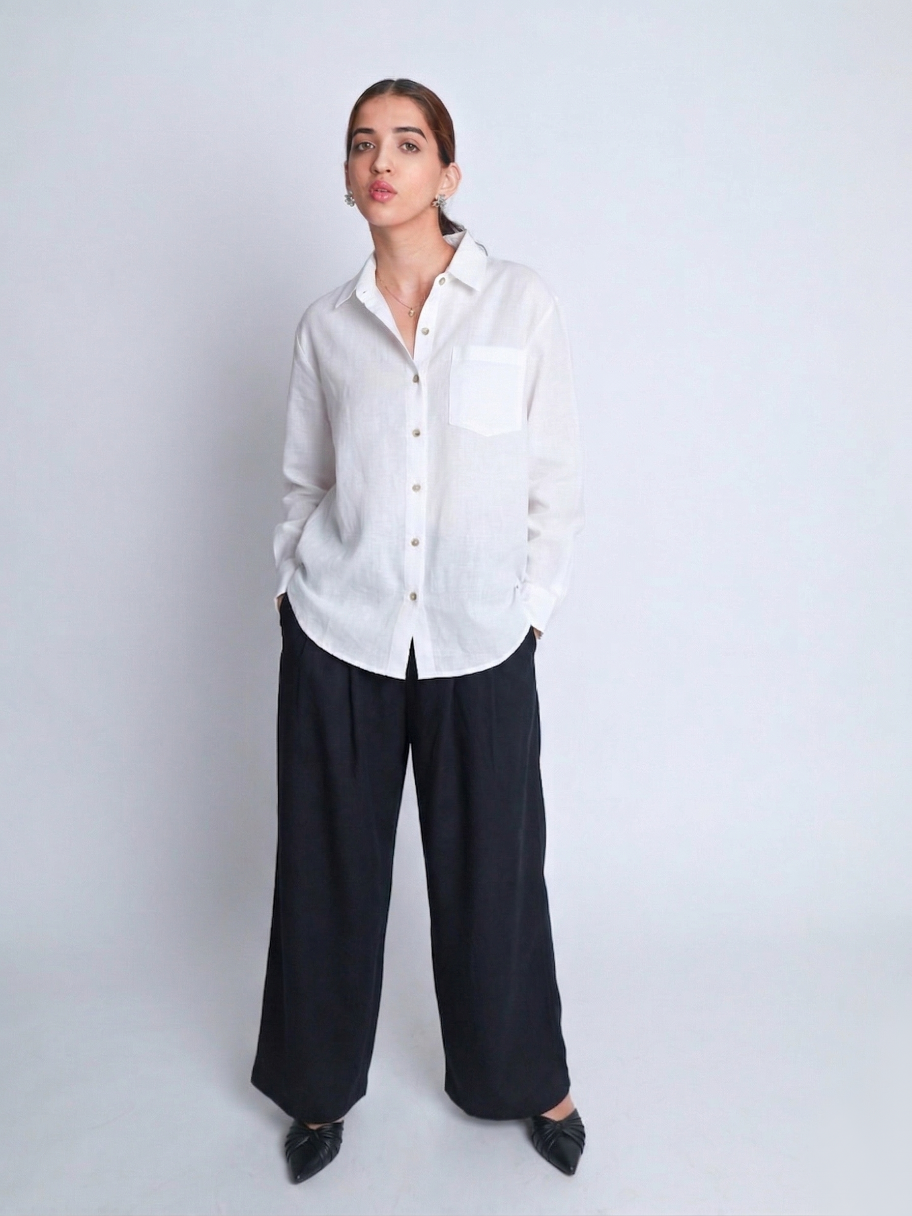 White Linen Shirt