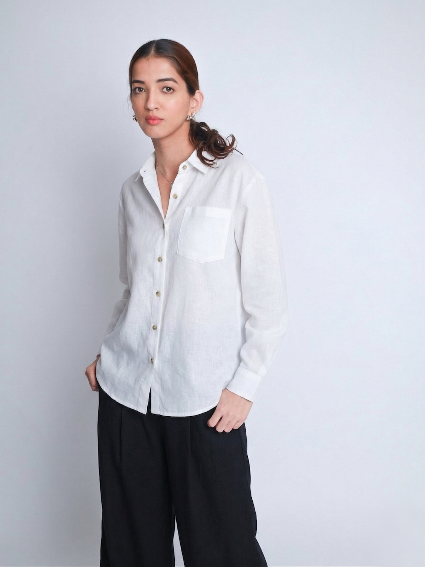 White Linen Shirt