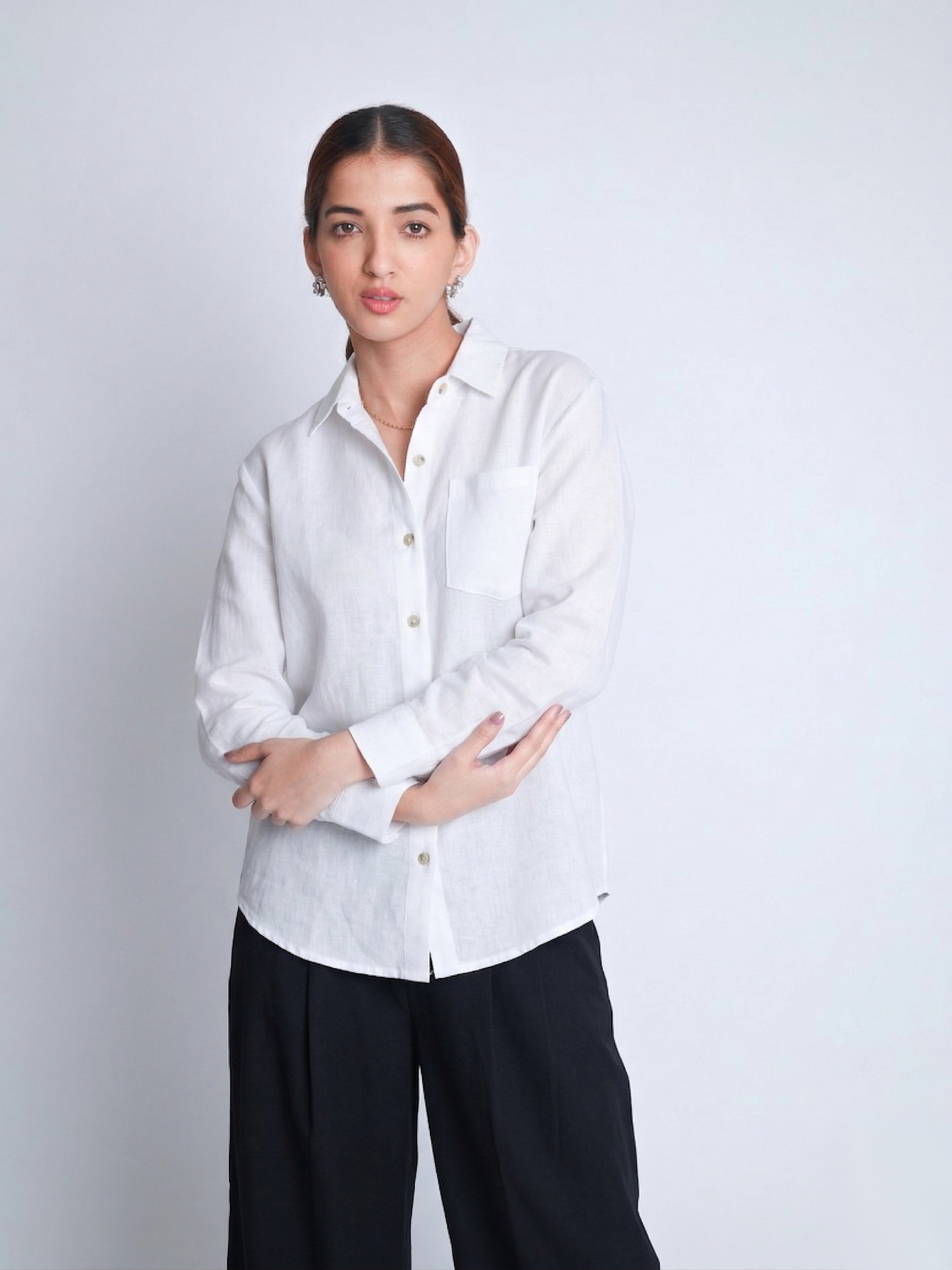 White Linen Shirt