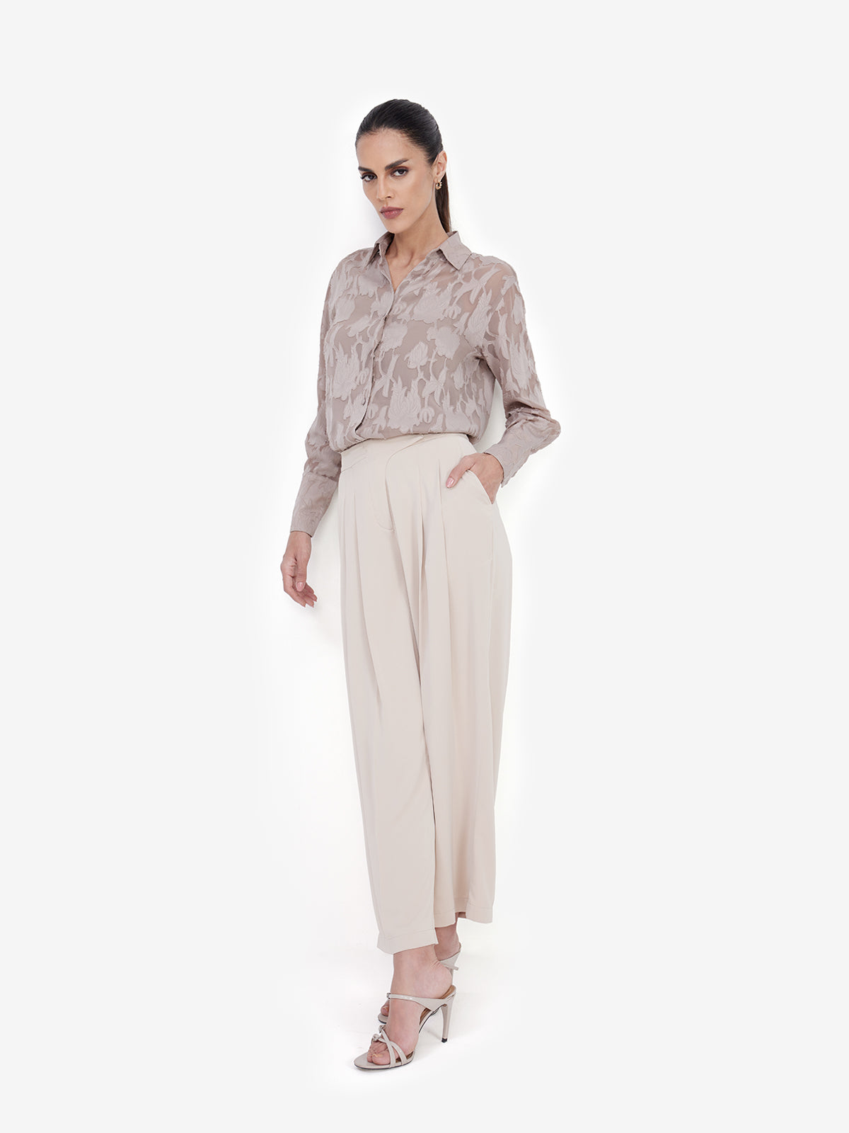 Fawn Jacquard Shirt