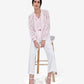 Pink Jacquard Tie-Up Top