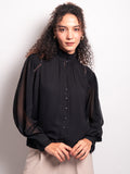 Black Georgette Shirt