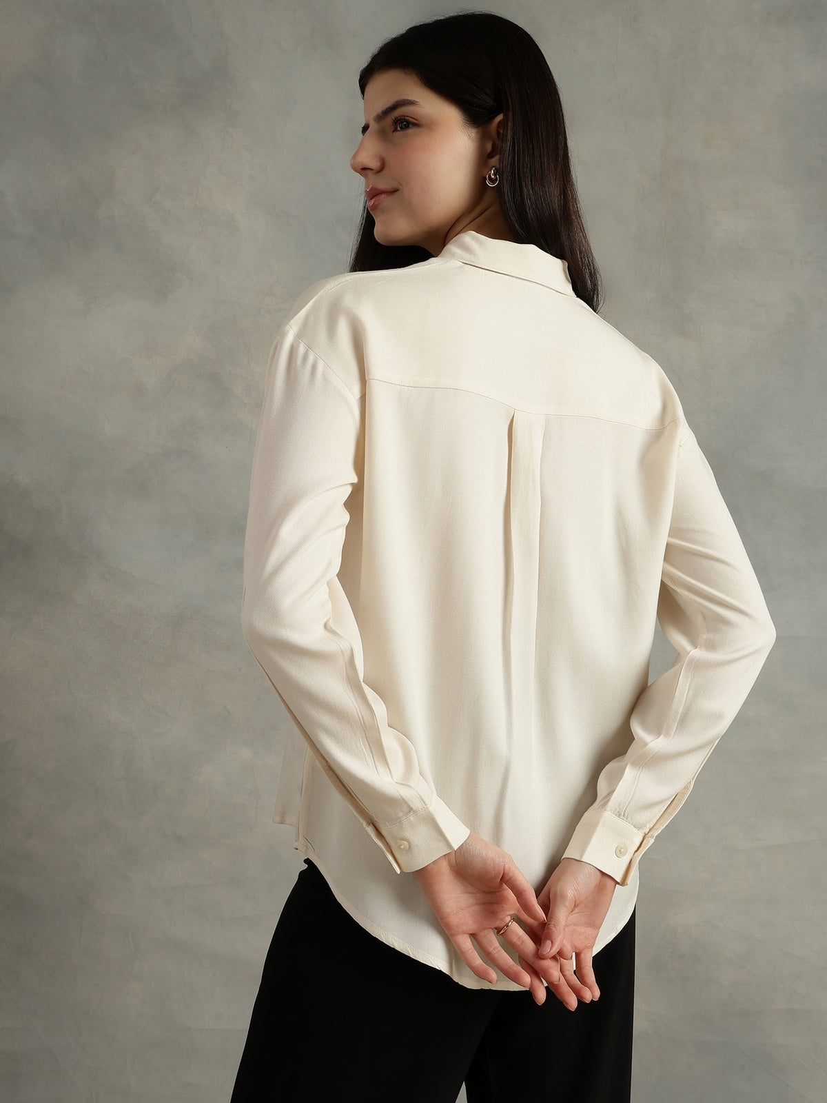 Grey Long Sleeves Shirt