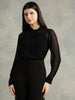 Black Georgette Shirt