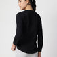 Black Crepe Cuban Collar Shirt
