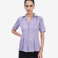 Lavender Crepe Collar Shirt