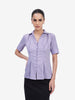 Lavender Crepe Collar Shirt