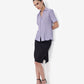 Lavender Crepe Collar Shirt