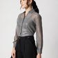 Grey Georgette Shirt