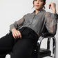 Grey Georgette Shirt