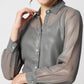 Grey Georgette Shirt