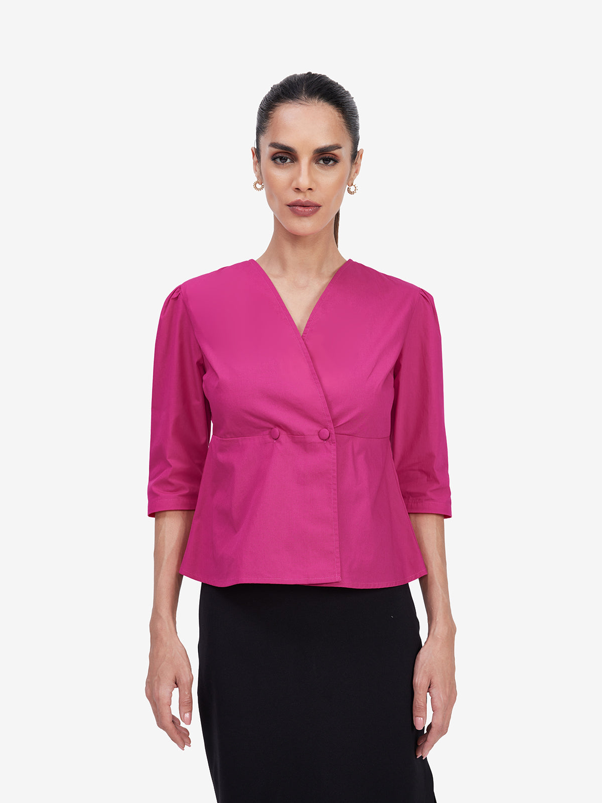 Fuchsia Cotton Shirt