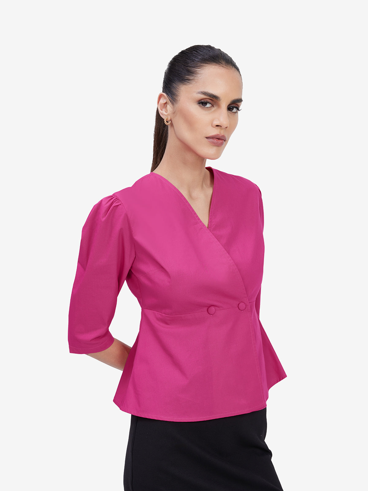 Fuchsia Cotton Shirt