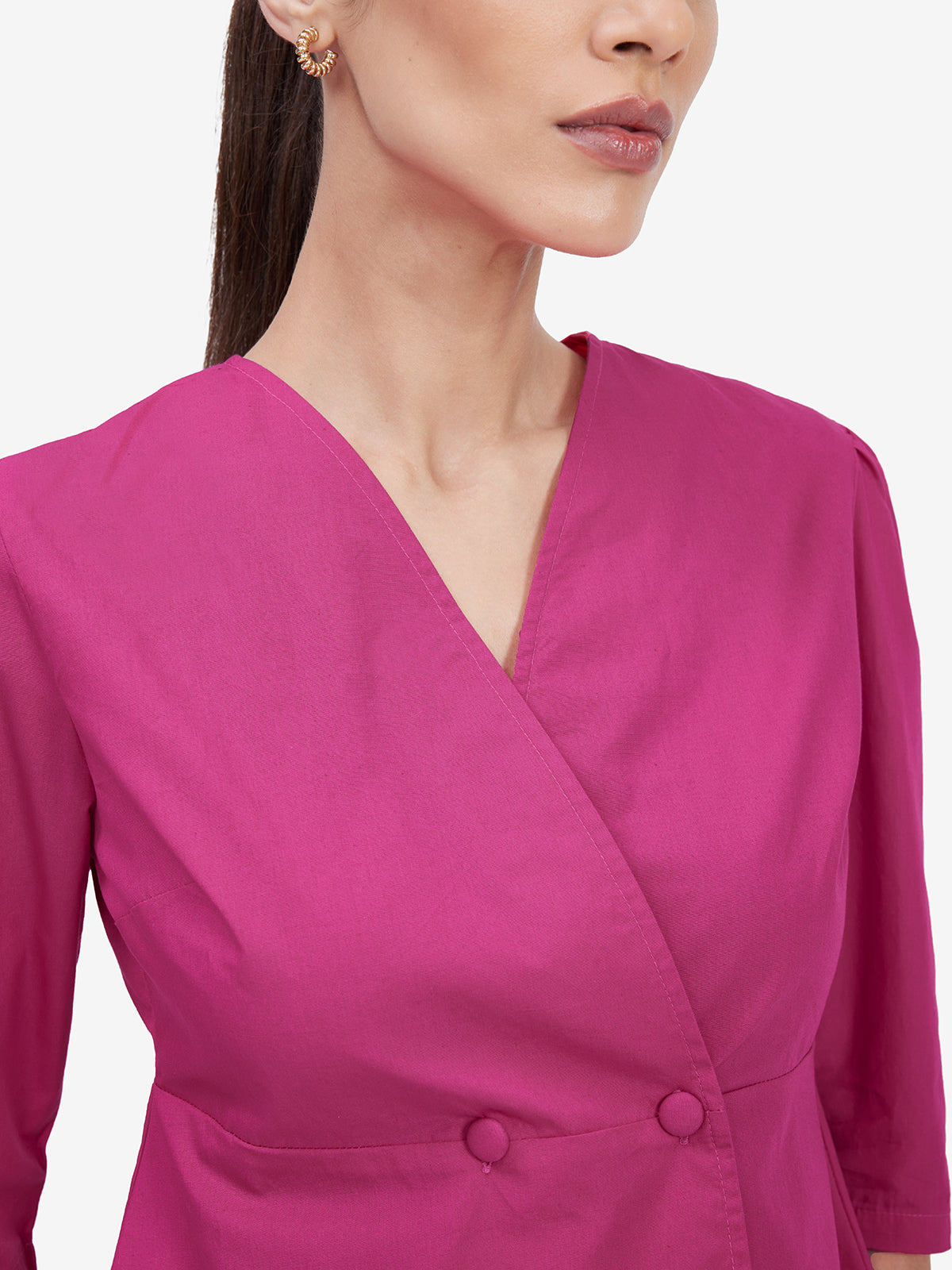 Fuchsia Cotton Shirt