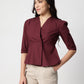 Maroon Cotton Shirt