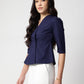 Navy Blue Cotton Shirt
