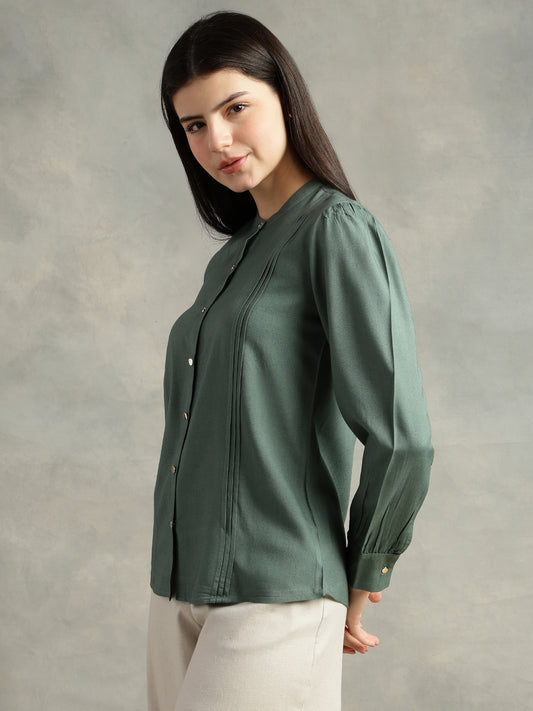 Olive Long Sleeves Shirt