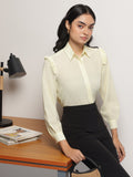 Yellow Semi Sheer Shirt