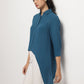 Teal Asymmetrical Shirt